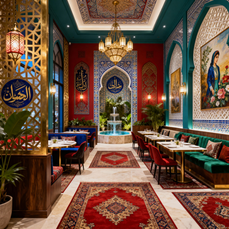 Elegant Persian Cuisine Restaurant Interior Design Elegant Persian Cuisine Restaurant Interior Design