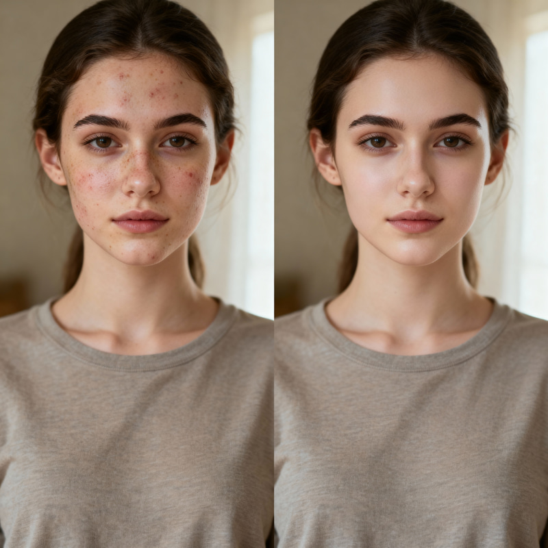 Amazing Acne Transformation: Before and After Amazing Acne Transformation: Before and After