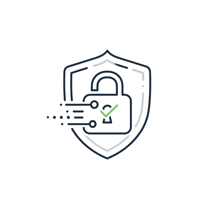 Data Protection & Online Security Icon Data Protection & Online Security Icon