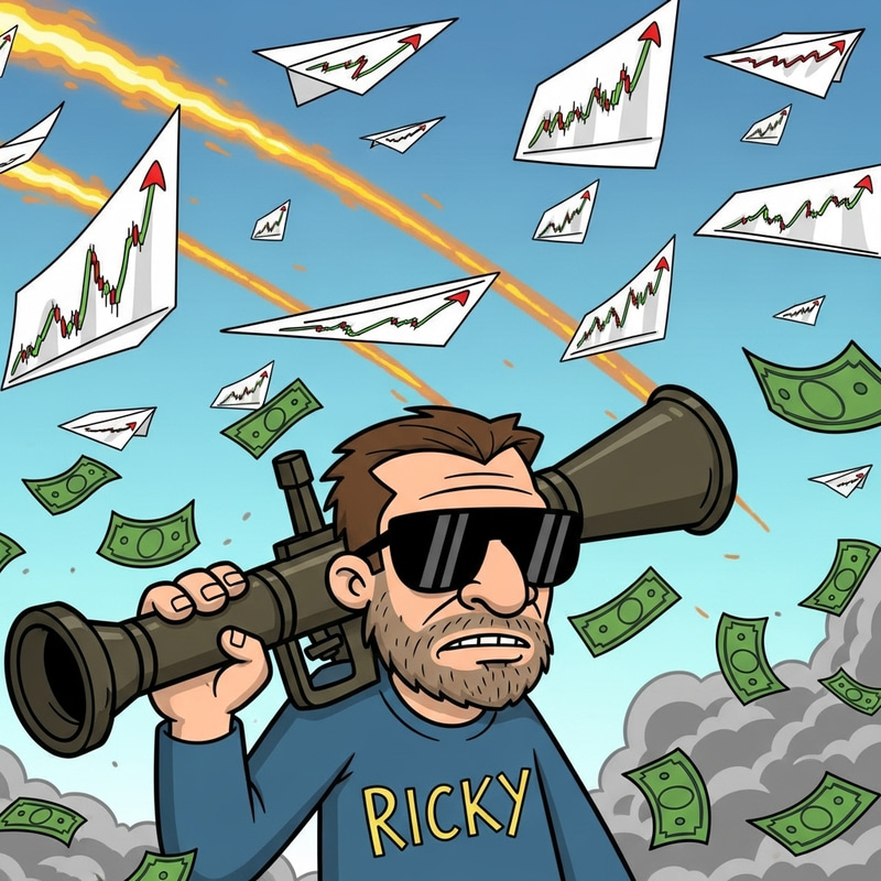 Ricky the Rocket Launcher Cartoon Character Ricky the Rocket Launcher Cartoon Character