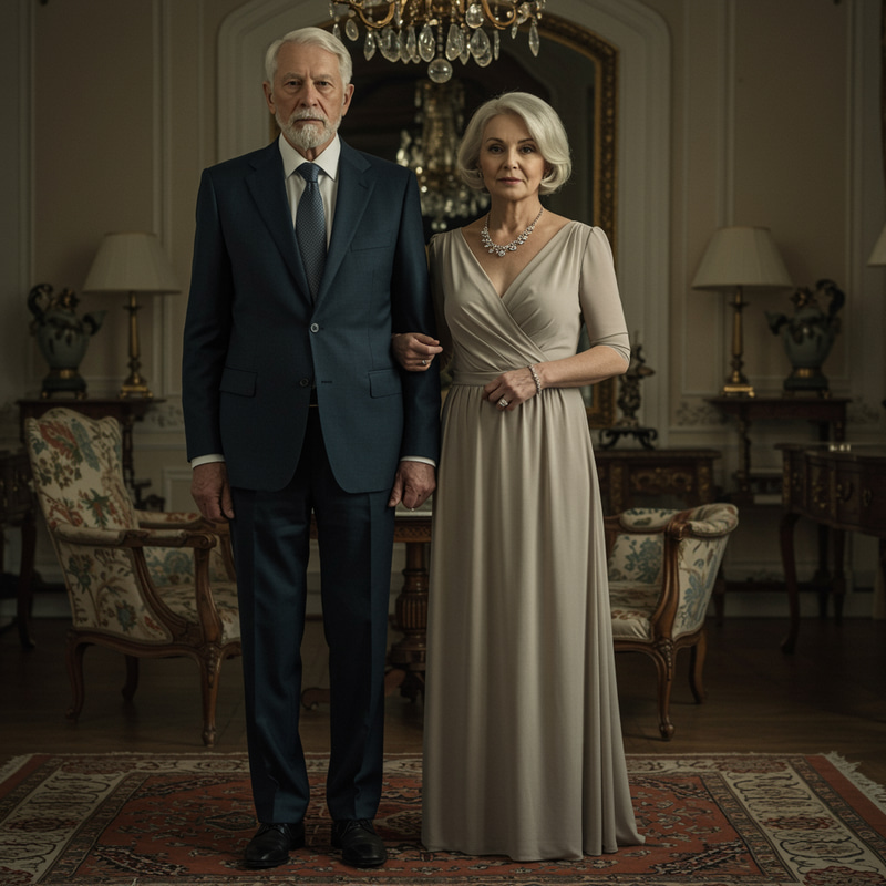 Elegant Old Money Style Couple Photo Elegant Old Money Style Couple Photo