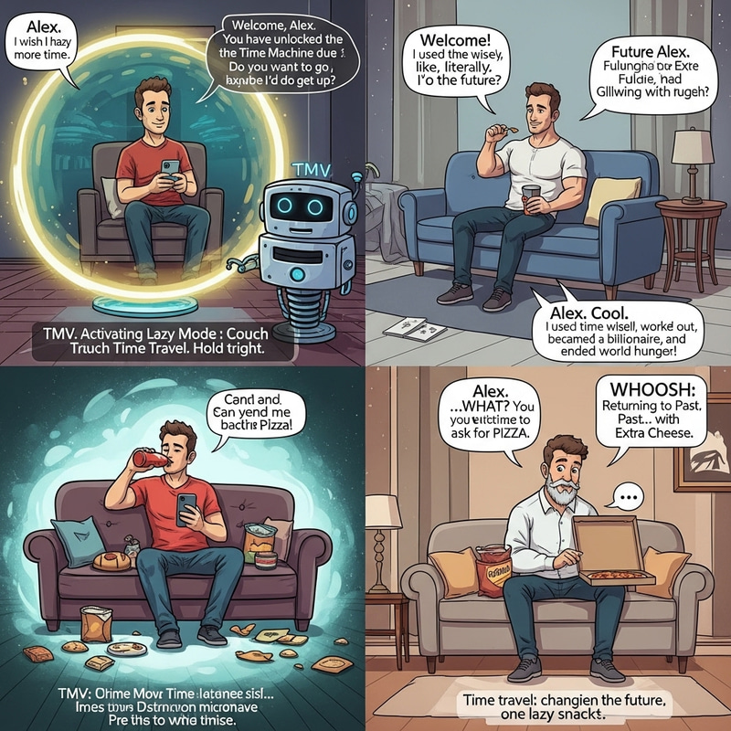 Alex's Lazy Time Travel: A Clever Journey Alex's Lazy Time Travel: A Clever Journey