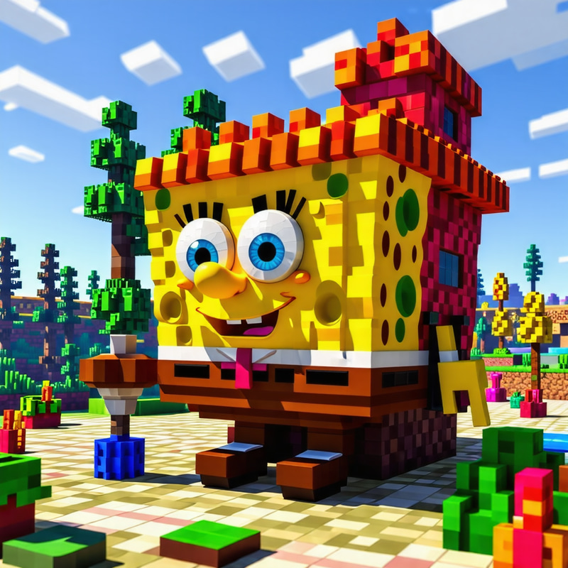 SpongeBob Castle by Minecraft for Kids SpongeBob Castle by Minecraft for Kids