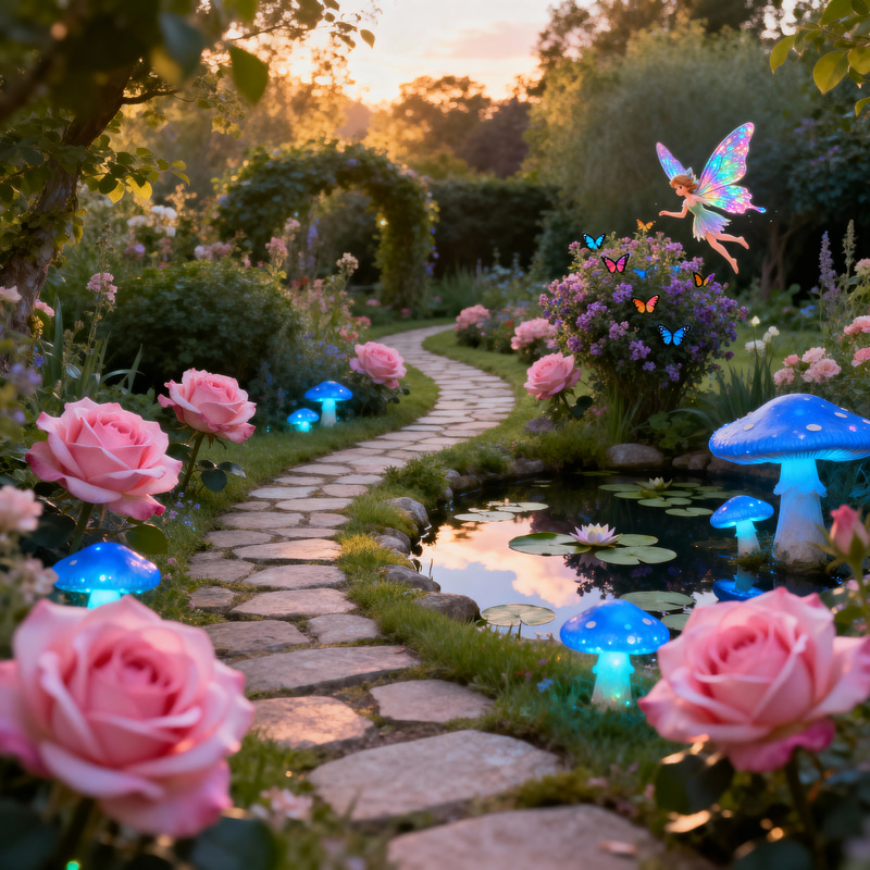 Whimsical Garden Wonderland: A Magical Escape Whimsical Garden Wonderland: A Magical Escape