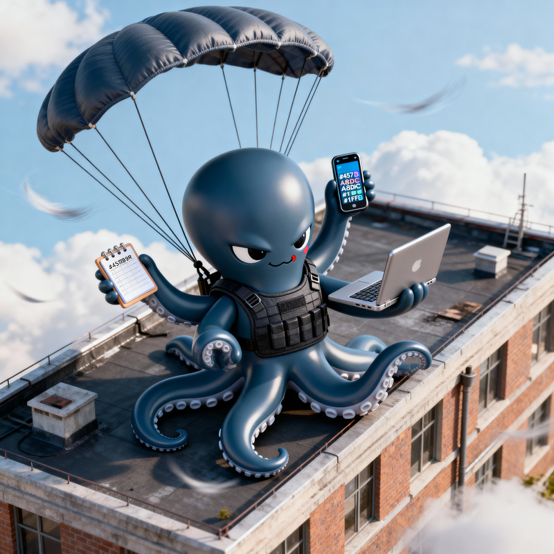 Designer Vinyl Octopus Toy: 3D Collectible Figure