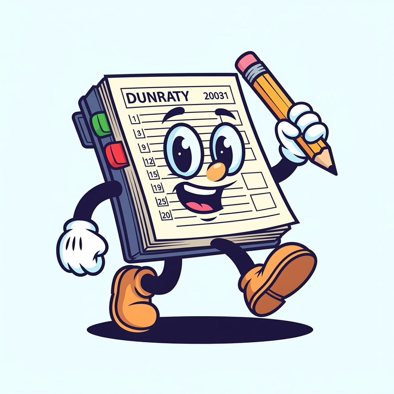 Happy Agenda Mascot Vector Design Happy Agenda Mascot Vector Design