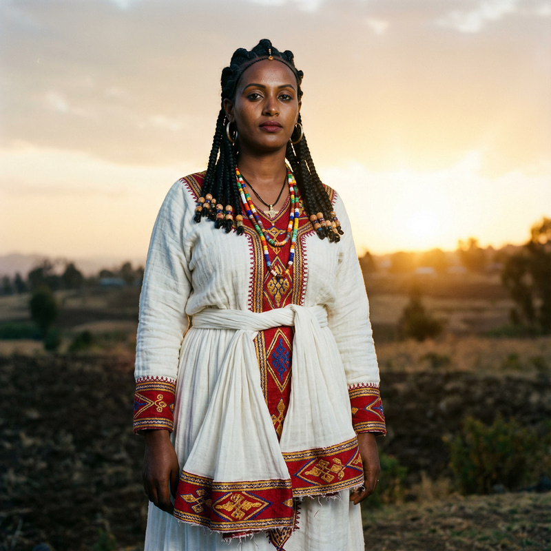 Ethiopian Woman Portrait: Pride and Beauty Ethiopian Woman Portrait: Pride and Beauty