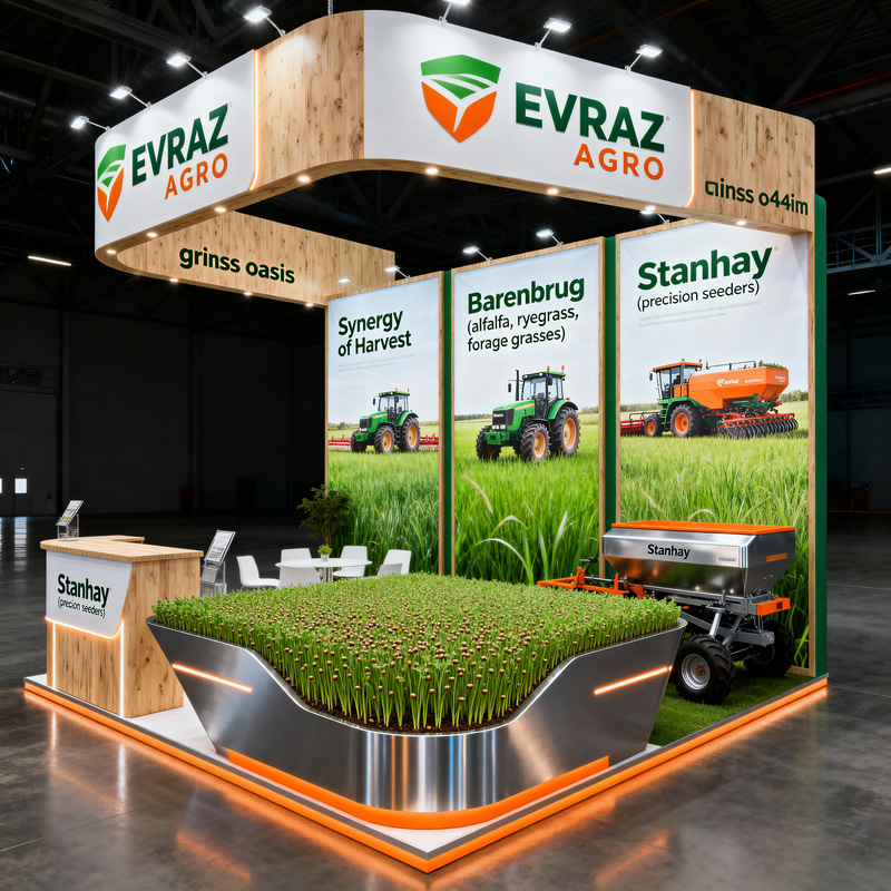 Innovative Booth Design for EVRAZ AGRO Innovative Booth Design for EVRAZ AGRO