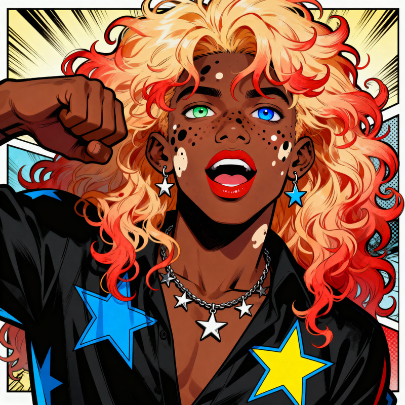 DC Comic Style Character: Unique Young Hero DC Comic Style Character: Unique Young Hero