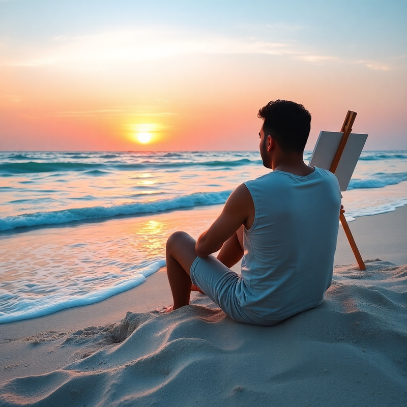 Serene Beach Sunset: A Captivating Scene Serene Beach Sunset: A Captivating Scene