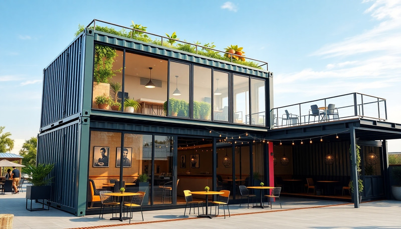 Modern Shipping Container Restaurant Design Modern Shipping Container Restaurant Design