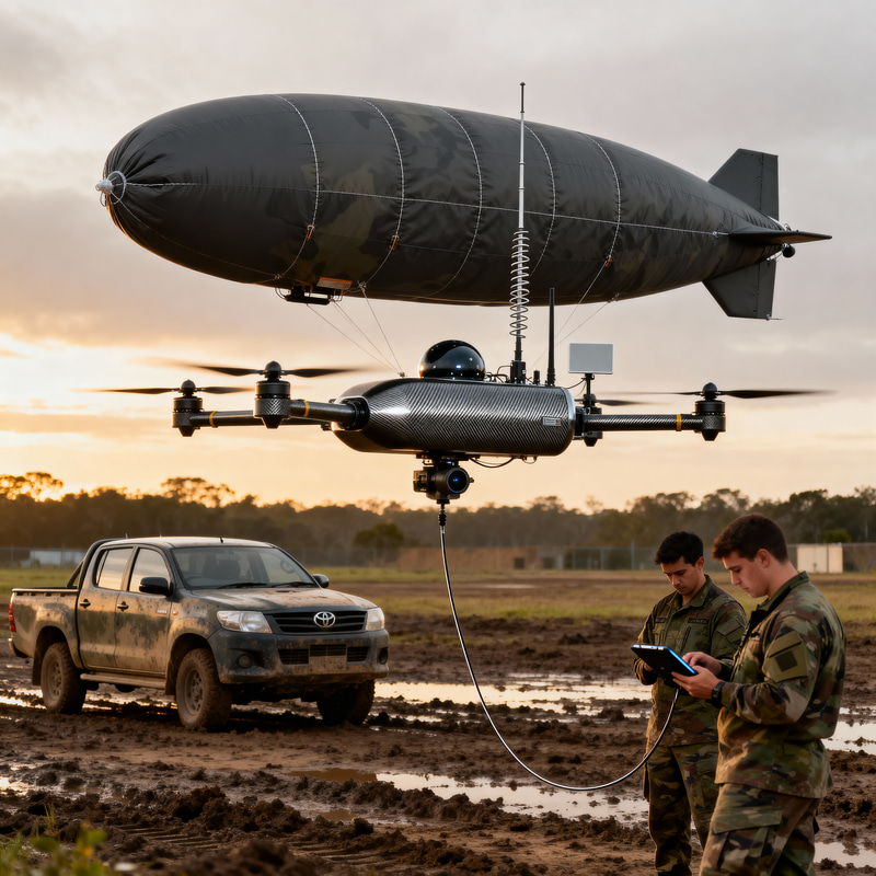 Tactical Unmanned Blimp: Military Training Aerial Photography