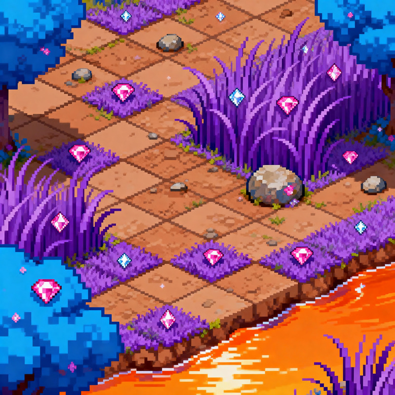 Enchanting Pixel Art 2D Tile Map Design