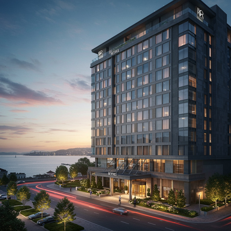 Luxury 5-Star Light Steel Frame Hotel with 120 Rooms