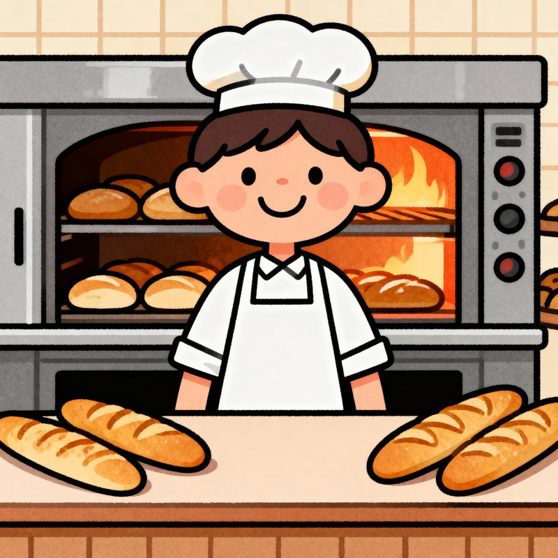 Cheerful Bakery Illustration for Kids Cheerful Bakery Illustration for Kids