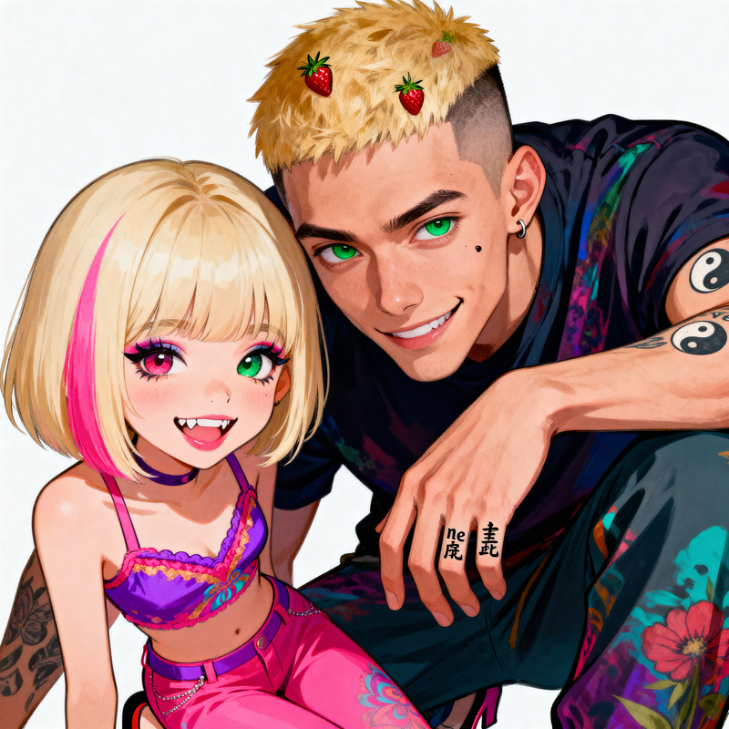 Unique Fictional Characters: A Colorful Duo Unique Fictional Characters: A Colorful Duo