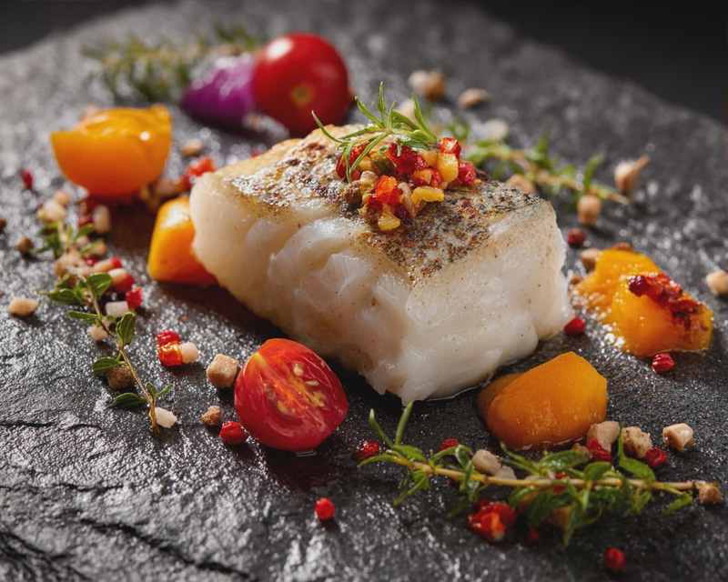 Perfectly Cooked Hake Fillet - Culinary Presentation Perfectly Cooked Hake Fillet - Culinary Presentation