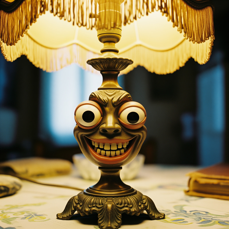 Funny Lamp with Eyes and Mouth - Italian Brainrot Funny Lamp with Eyes and Mouth - Italian Brainrot