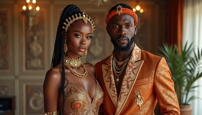 Trendy Black American Power Couple in 2024 Fashion Trendy Black American Power Couple in 2024 Fashion