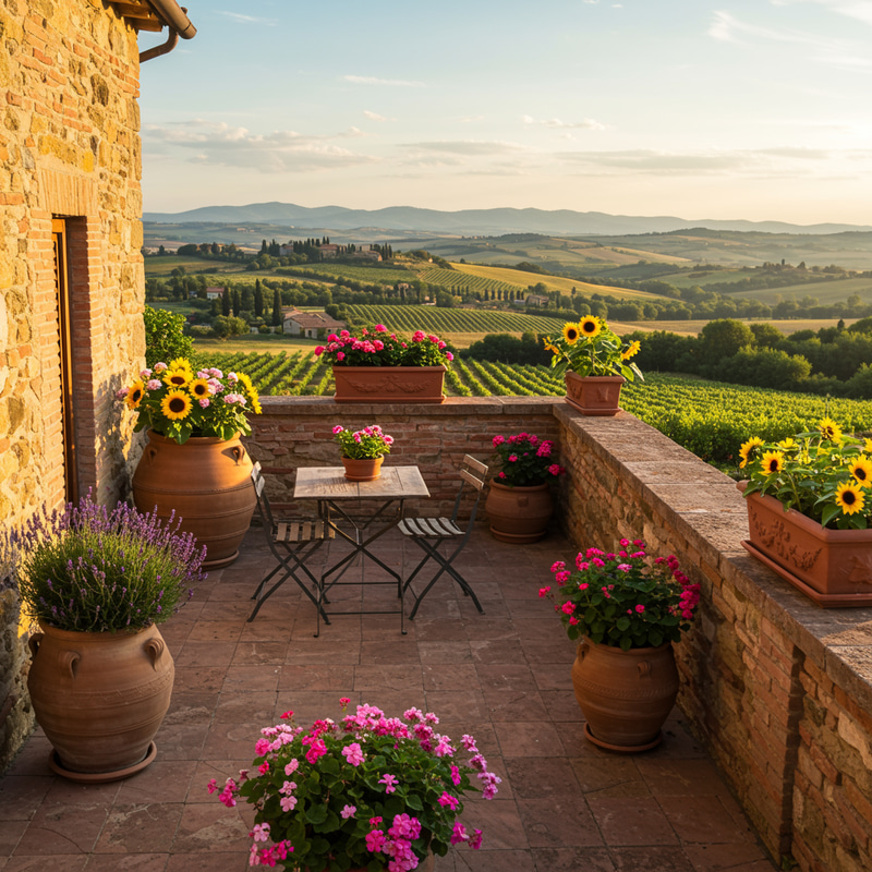 Tuscan-Inspired Terrace Decor Ideas Tuscan-Inspired Terrace Decor Ideas