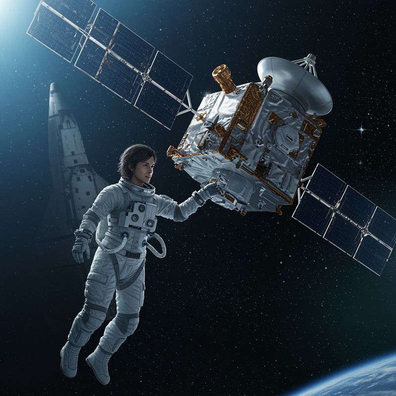 Astronaut Satellite Wrangler: Explore the Cosmos Astronaut Satellite Wrangler: Explore the Cosmos