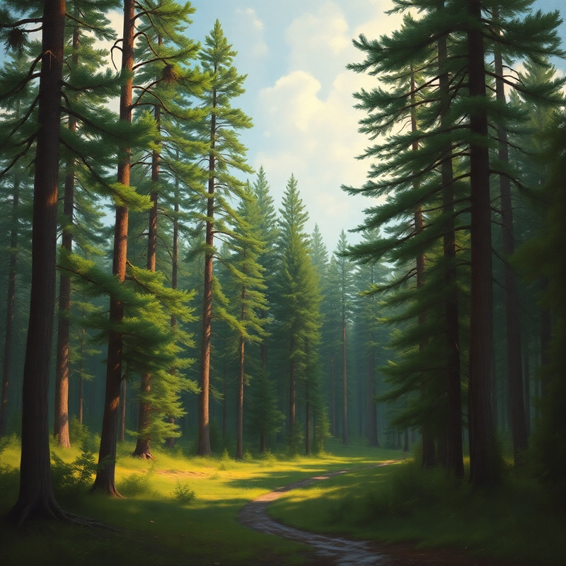 Morning in a Pine Forest Painting - Shishkin & Savitsky Morning in a Pine Forest Painting - Shishkin & Savitsky