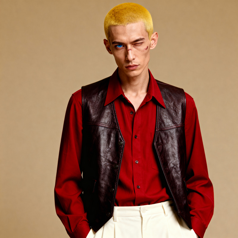 Thin Man with Yellow Hair and Scars Thin Man with Yellow Hair and Scars