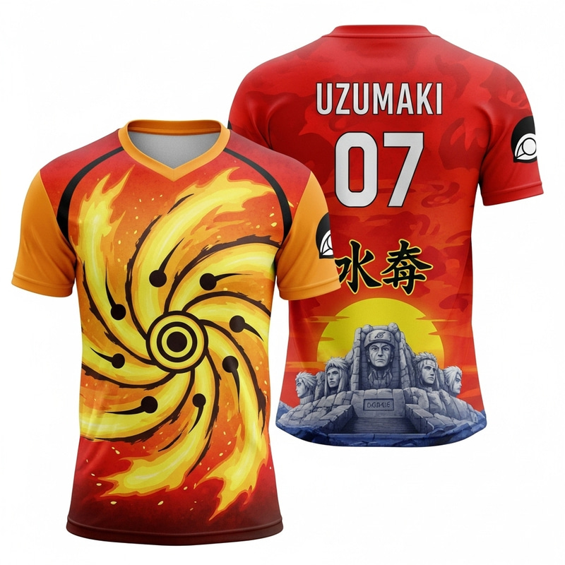 Unique Hokage-Themed Volleyball Jersey Design