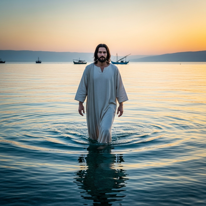 Jesus Walking on Water - A Miracle of Faith Jesus Walking on Water - A Miracle of Faith