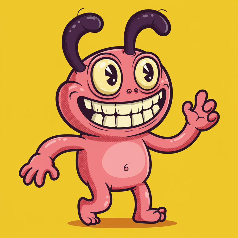 Exaggerated Cartoonish Figure - Art Collection Exaggerated Cartoonish Figure - Art Collection