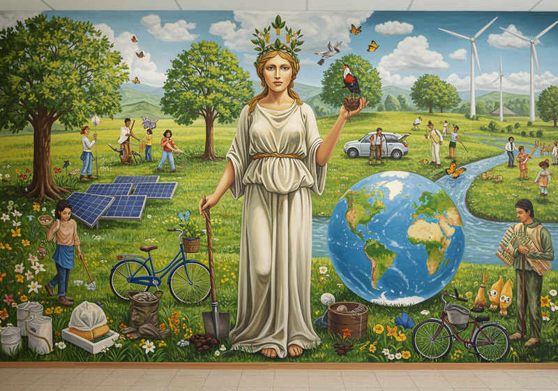 Inspiring Mural on Environmental Awareness Inspiring Mural on Environmental Awareness