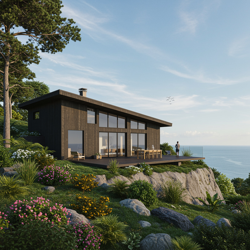 Modern Single-Story House with Minimalist Design Modern Single-Story House with Minimalist Design