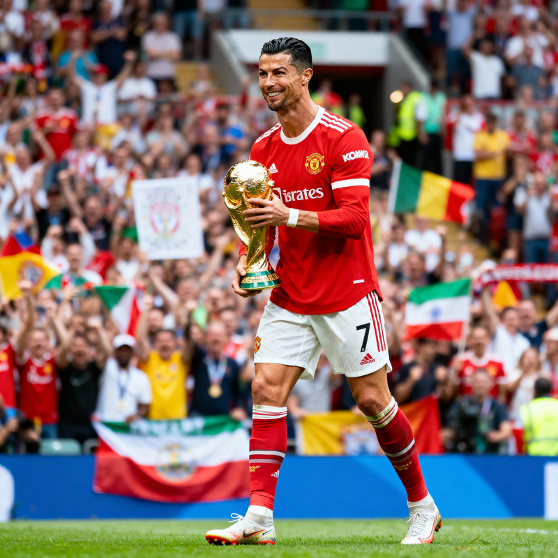 Celebrating World Cup Glory with a Star Player Celebrating World Cup Glory with a Star Player