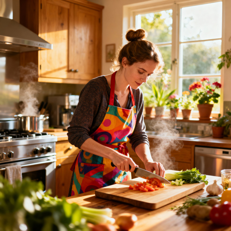 Cozy Dinner Prep: A Warm Kitchen Scene Cozy Dinner Prep: A Warm Kitchen Scene