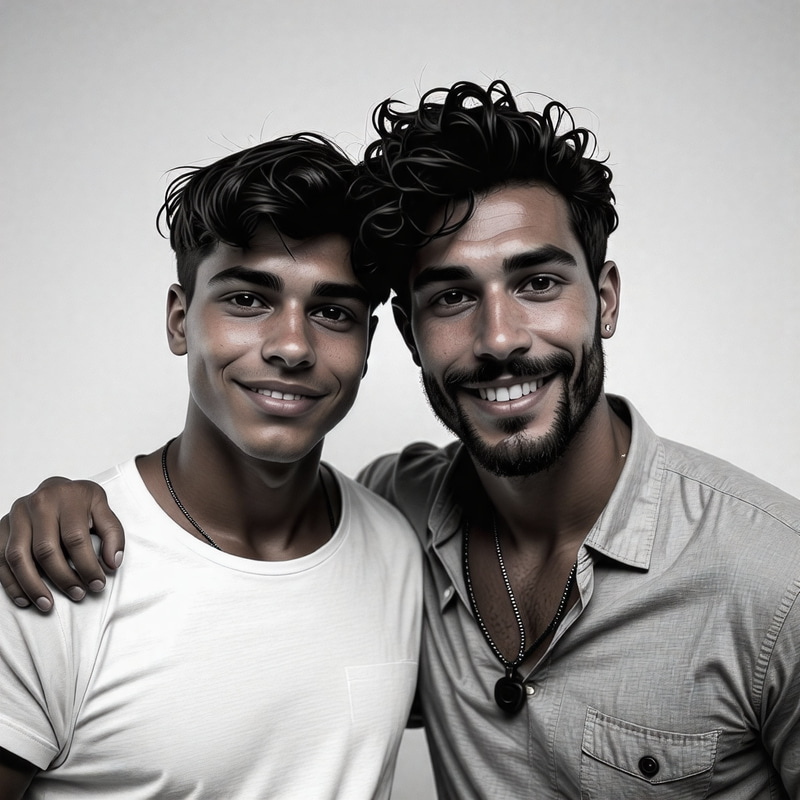 Italian Teenager with Colombian Man Italian Teenager with Colombian Man