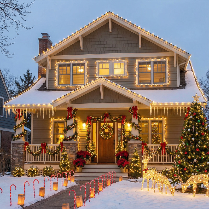 Christmas House Exterior Decoration Ideas