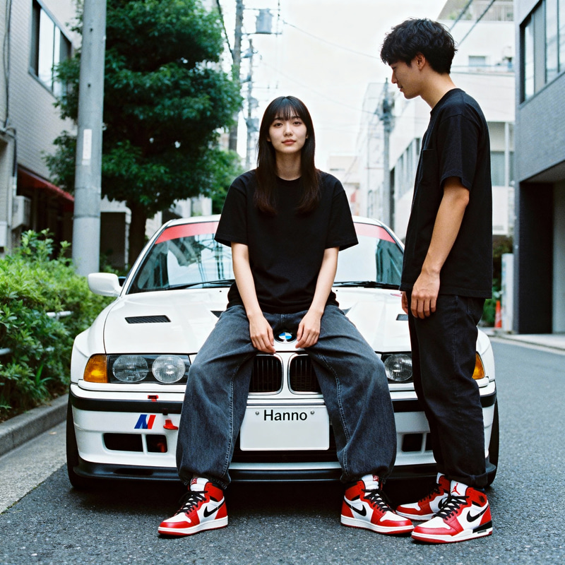 Grunge Style Analog Photos in Tokyo | BMW M3 GTR