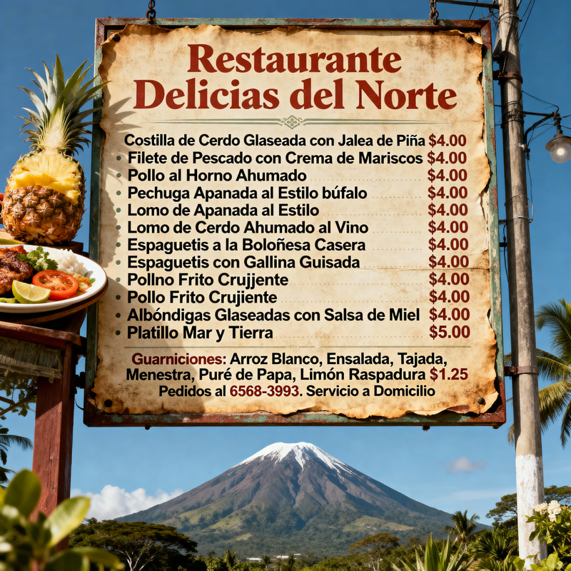 Delicious Menu at Delicias del Norte Delicious Menu at Delicias del Norte