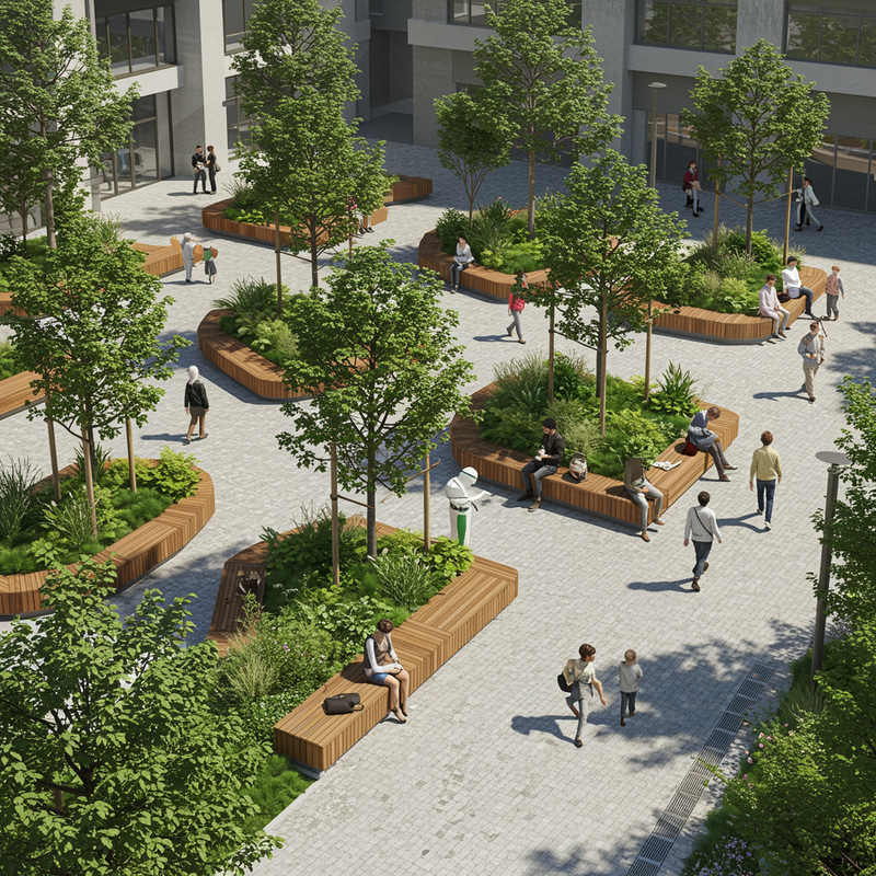 Explore Ecopraça: Eco-Friendly Community Spaces Explore Ecopraça: Eco-Friendly Community Spaces