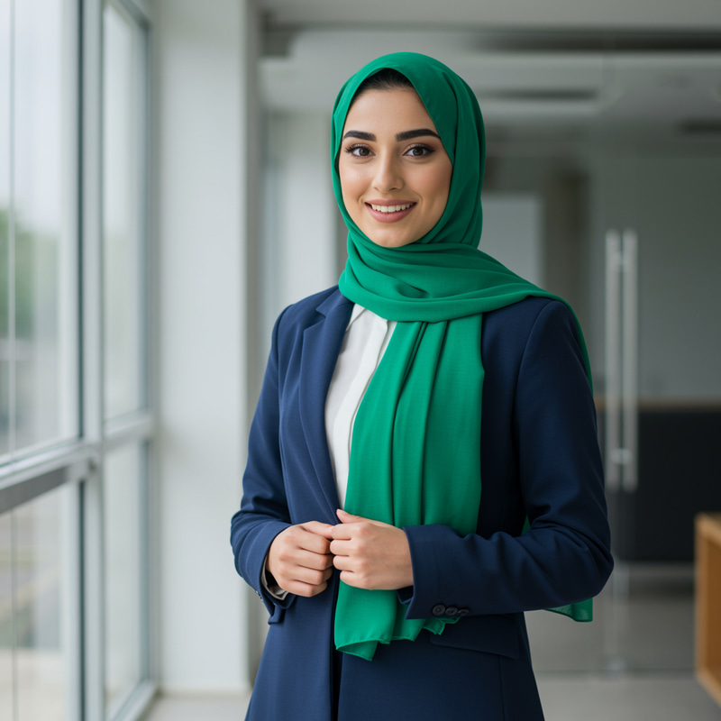 Elegant Business Woman in Hijab