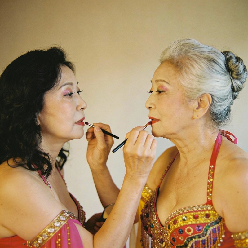 60-Year-Old Korean Bellydancer and Her Friend 60-Year-Old Korean Bellydancer and Her Friend