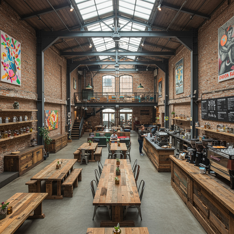 5.5 × 10 M Industrial Cafe Design 5.5 × 10 M Industrial Cafe Design