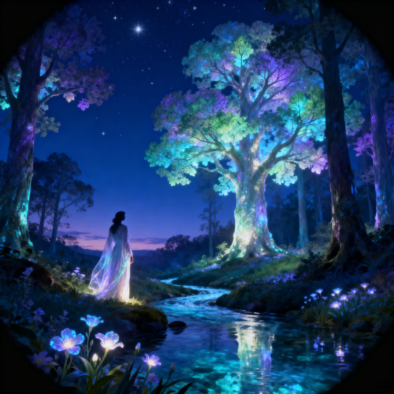Ethereal Twilight Forest - Surreal Landscape Ethereal Twilight Forest - Surreal Landscape