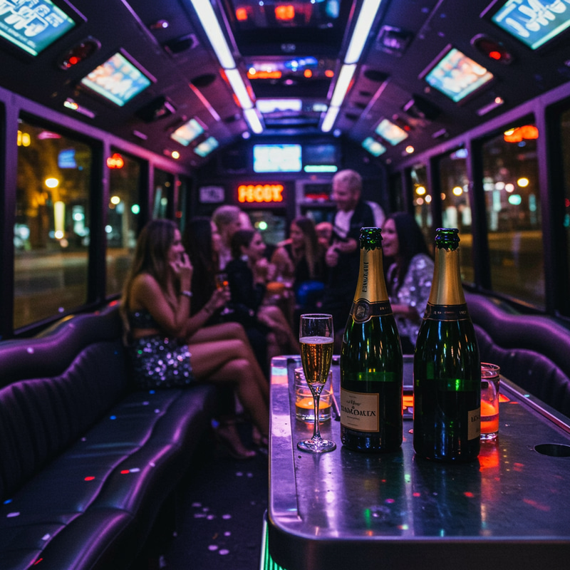 Party Bus Rentals with Drinks Inside Party Bus Rentals with Drinks Inside