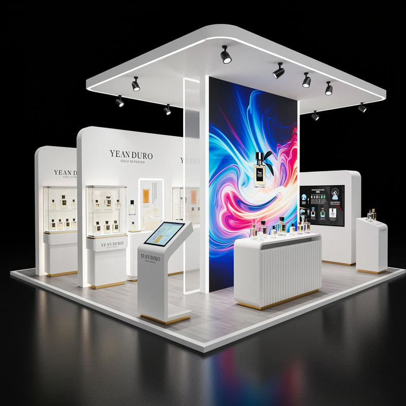 Creative 6m x 6m Perfume Brand Exhibition Stand Creative 6m x 6m Perfume Brand Exhibition Stand