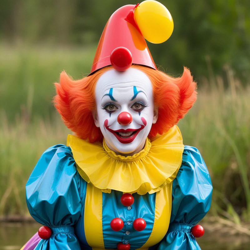 Sinister Clown Woman: Shockingly Creepy Artwork Sinister Clown Woman: Shockingly Creepy Artwork