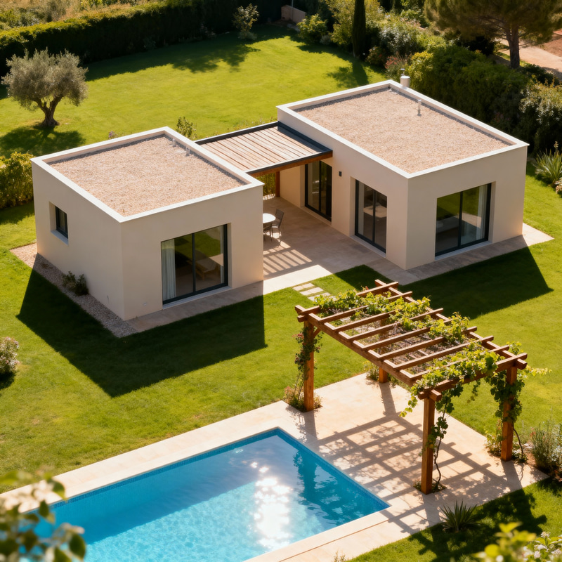 Modern House Design with Rooftop and Pool