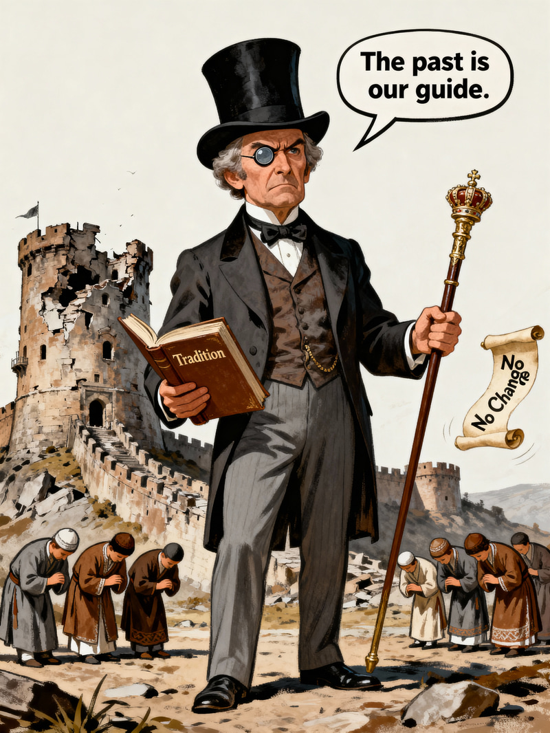 Political Cartoon on 19th Century Conservatism