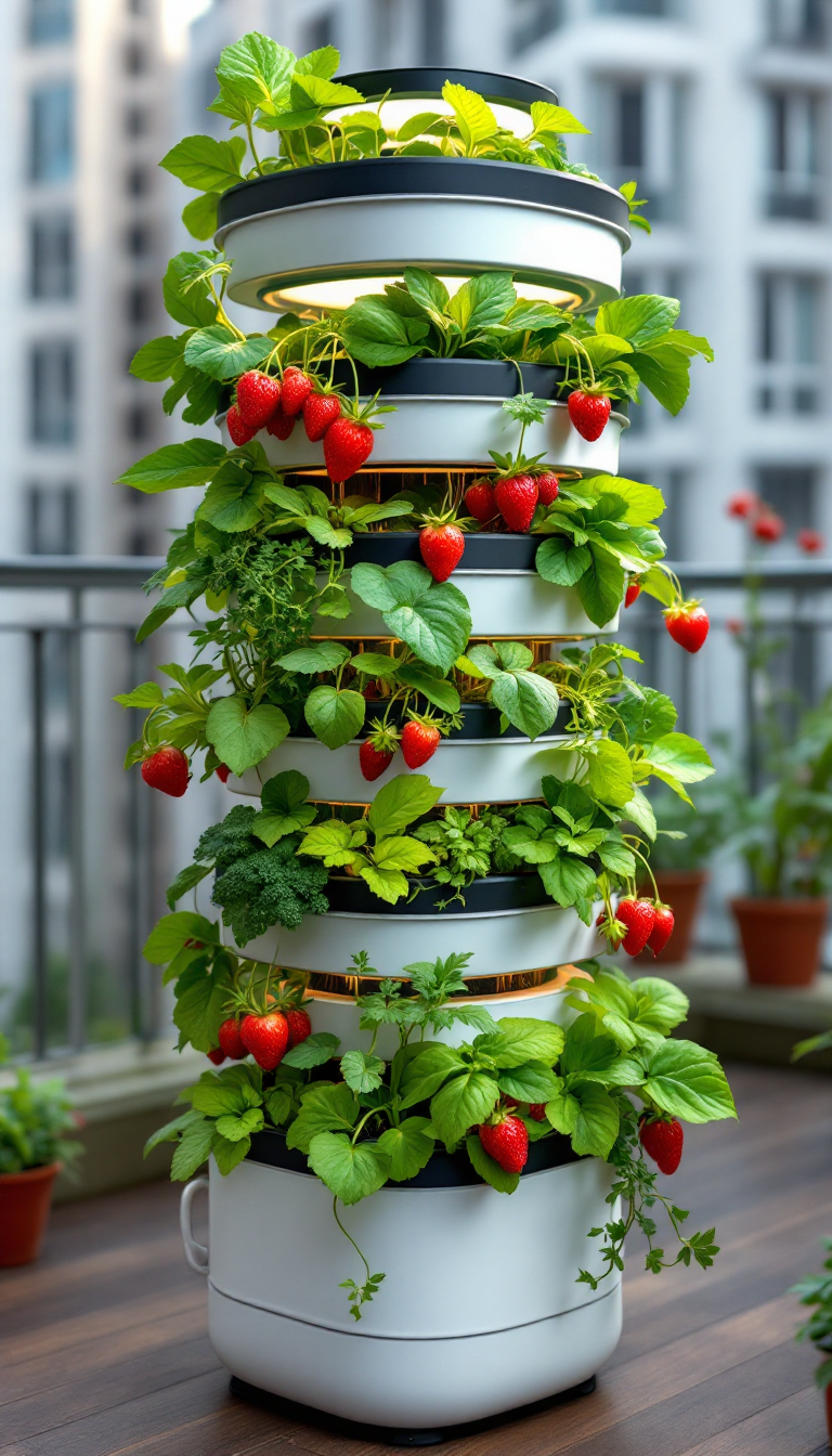 Urban Vertical Hydroponic Tower Garden