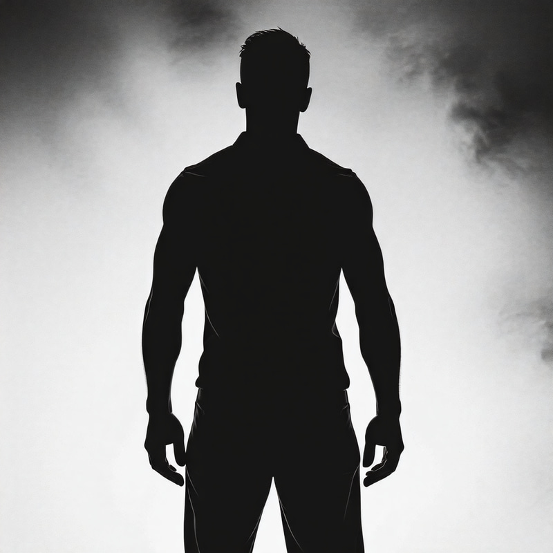 Intriguing Silhouette: Mysterious Anonymous Figure Intriguing Silhouette: Mysterious Anonymous Figure